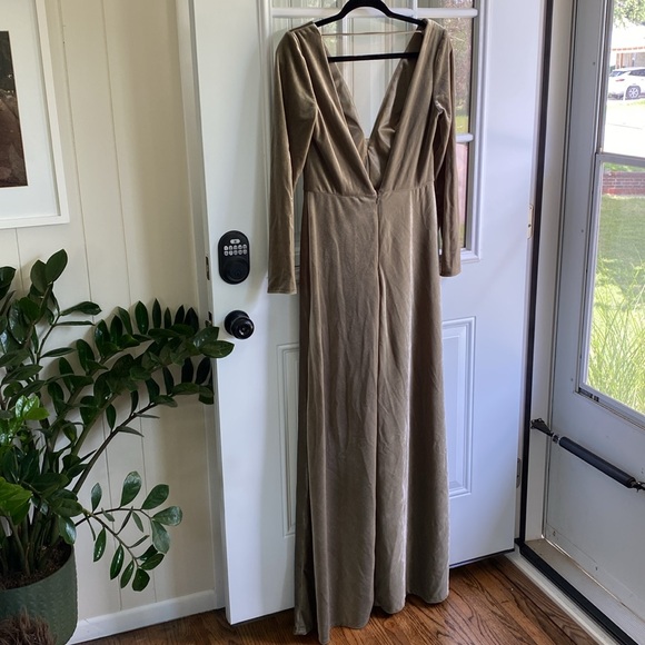 NWT | Jenny Yoo x BHDLN | Velvet Long Sleeved Dress - Picture 8 of 12
